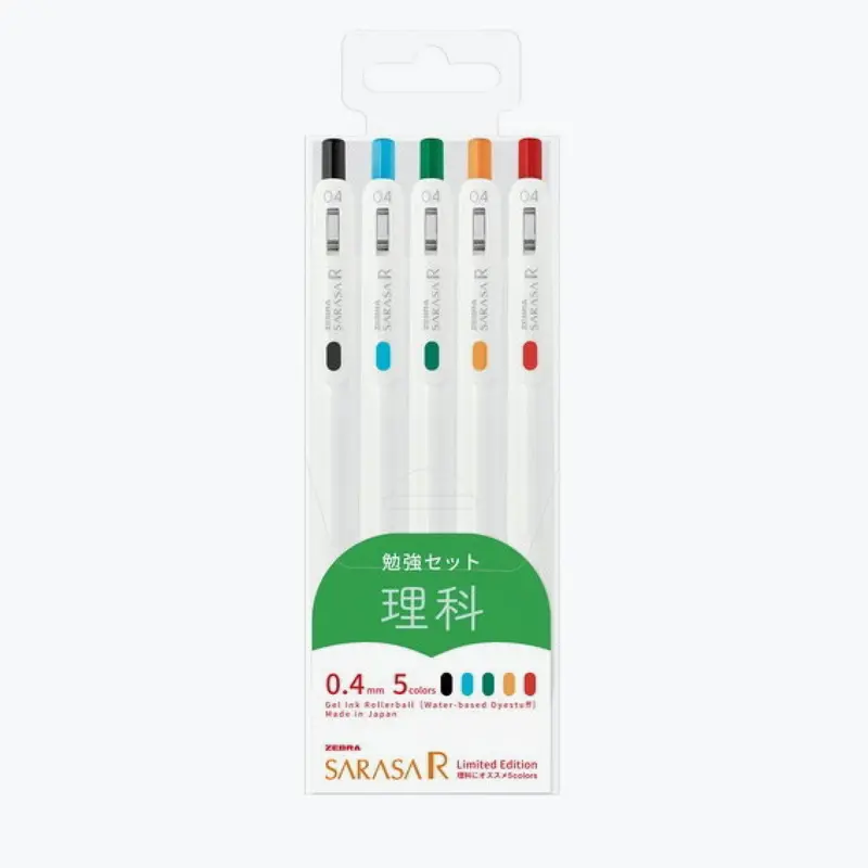 _Zebra - Gel Pen - Sarasa R - 0.4Mm - Study Set - Science (Limited Edition) 1