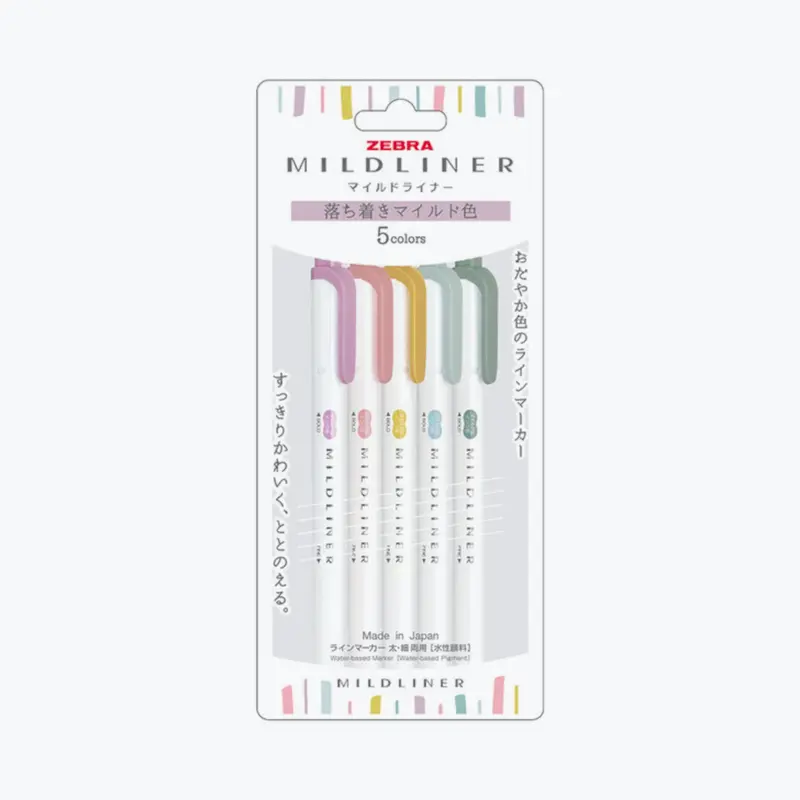 Zebra - Highlighter - Mildliner Double Sided - Calm 1