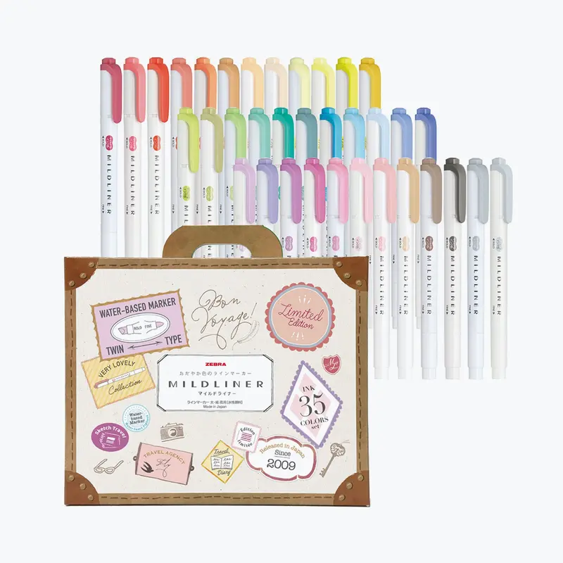 Zebra - Highlighter - Mildliner Double Sided - Complete Set 1