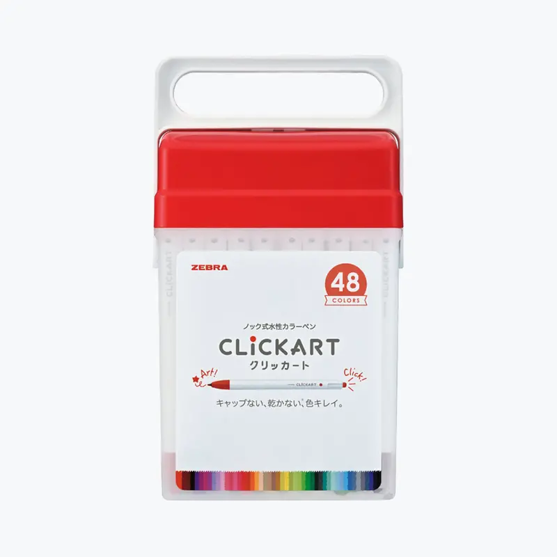 Zebra - Marker - Clickart 0.6Mm - 48 Piece Set 1