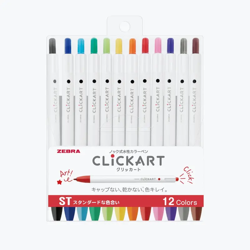 Zebra - Marker - Clickart 0.6Mm - Standard Set 1
