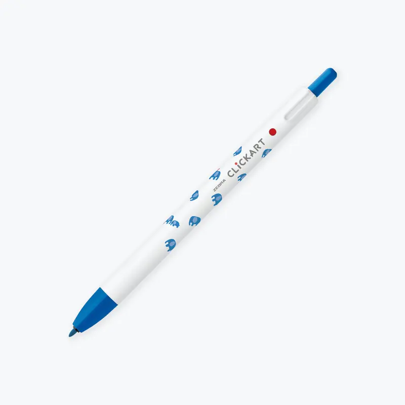 Zebra - Marker - Clickart - Yurukawa - Pale Blue 1