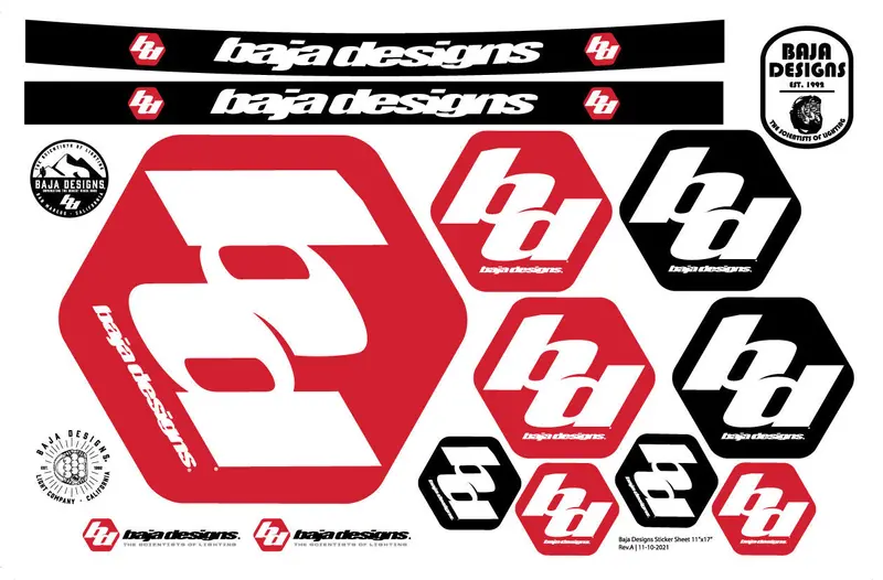 Baja Designs 900098 Sticker Pack – Off-Road Branding Kit 1