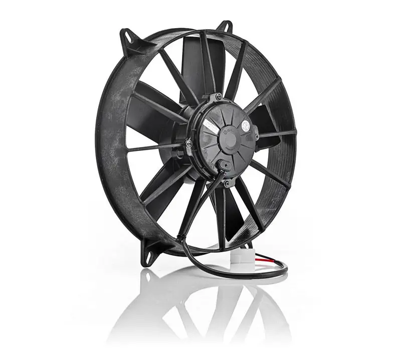 Be Cool 75006 11" High-Torque Electric Pusher Fan – Euro Black Radiator Cooling Fan 1