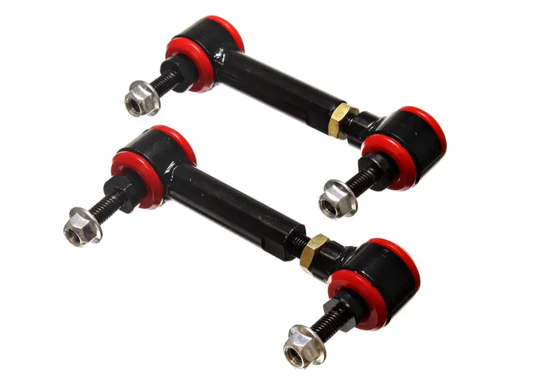 Energy Suspension Adjustable Red Rear End Links – Pivot-Style Polyurethane Control Arms (3.75–4.75 In.) 1