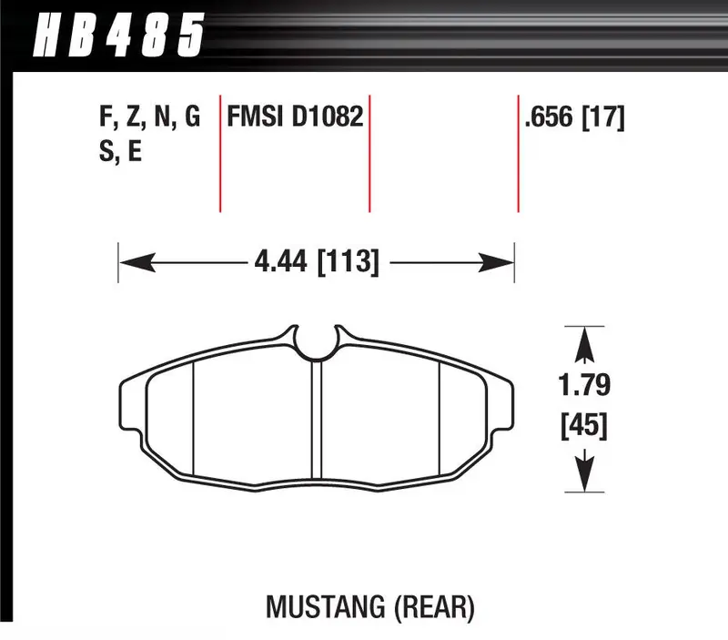 Hawk Performance Hb485F656 Street Brake Pads – Four-Pad Set For Balanced Stopping Power 1