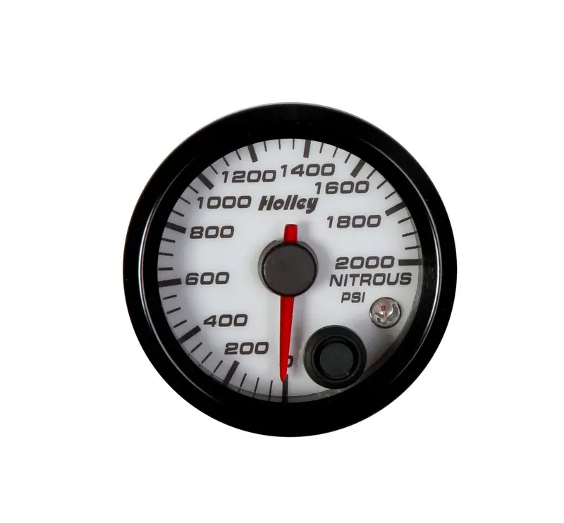 Holley 26-609W Analog Nitrous Pressure Gauge – 0–15 Psi Range 1