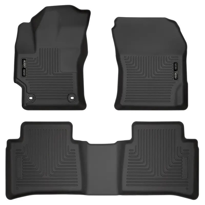 Husky Liners Front & Second-Row Floor Mats – Custom-Fit All-Weather Protection (Model 95751) 1