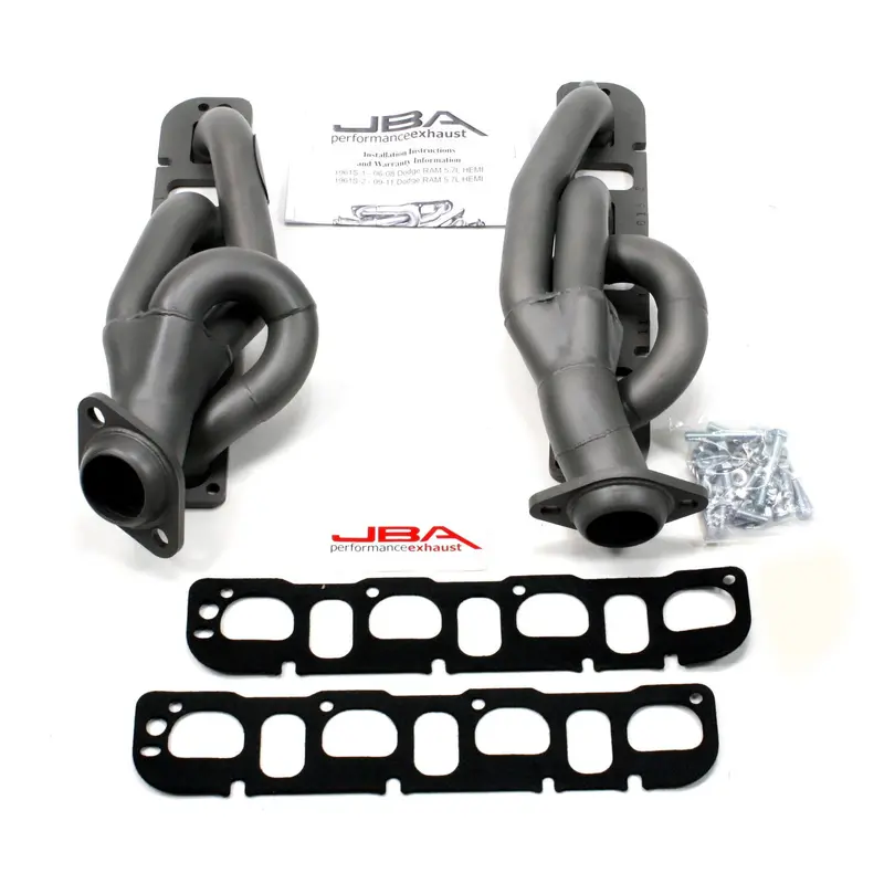 Jba 1961S-2Jt Stainless Steel Shorty Headers – 1.625" O.D., Titanium Ceramic Coated, Fits 2009–2022 Ram 1500 5.7L Hemi (2Wd/4Wd) 1