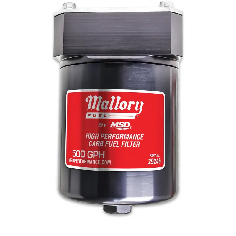 Mallory 29246 High-Capacity Inline Fuel Filter For Carbureted And Efi Systems 1