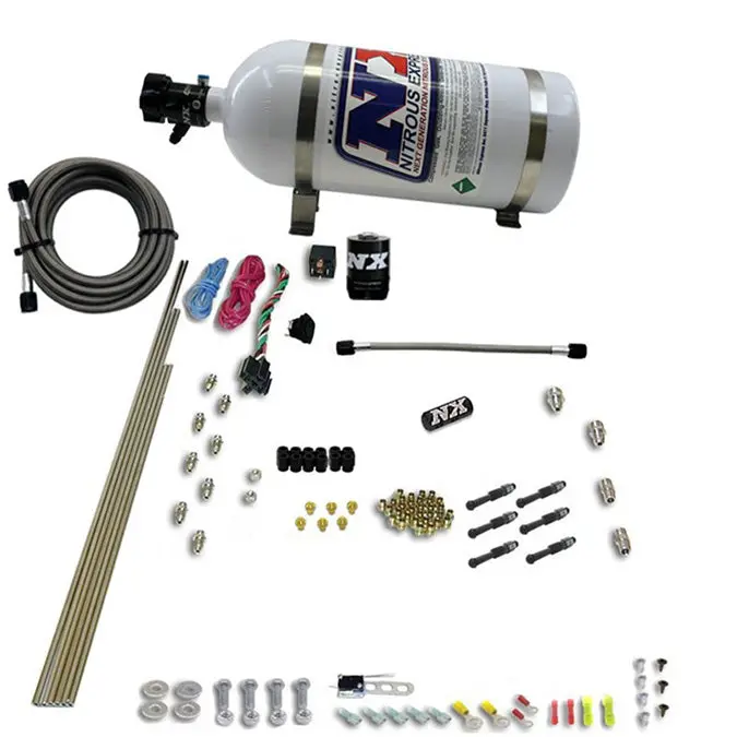 Nitrous Express Dry Direct Port Nitrous System – 6-Cylinder Setup With 15Lb Bottle 1