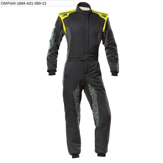 Omp Tecnica Hybrid Racing Overall – Fia 8856-2018 Certified, Black/Fluorescent 1