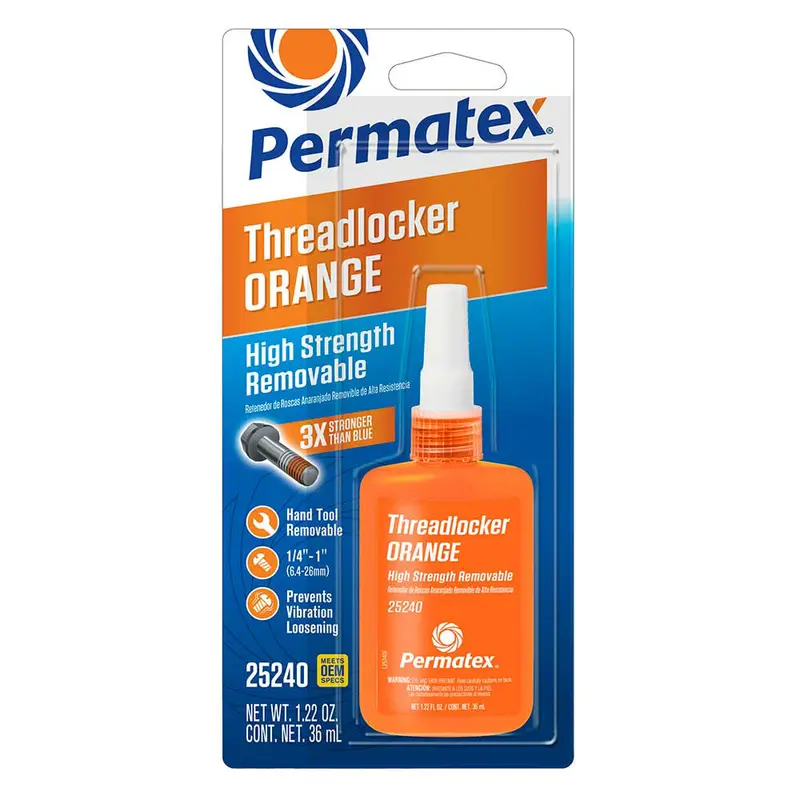Permatex 25240 High-Strength Orange Threadlocker – 35Ml Precision Bottle 1