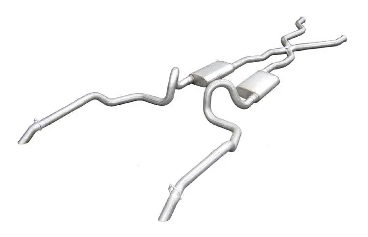 Pypes Crossmember-Back Exhaust System With X-Pipe For 1994–1996 Chevy Impala Ss – 2.5" Dual Exit, Turbo Pro Mufflers, Hardware Included (Tip Not Included) 1