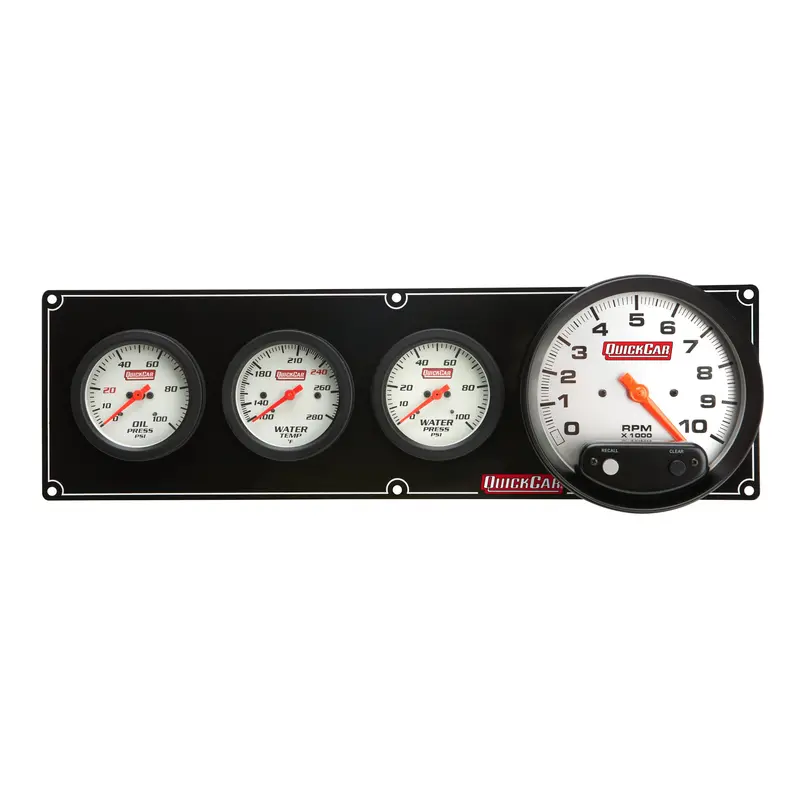 Quickcar Racing 61-7746 Extreme 3-In-1 Oil Pressure / Water Temperature / Wideband Air-Fuel Gauge With 5" Tachometer 1