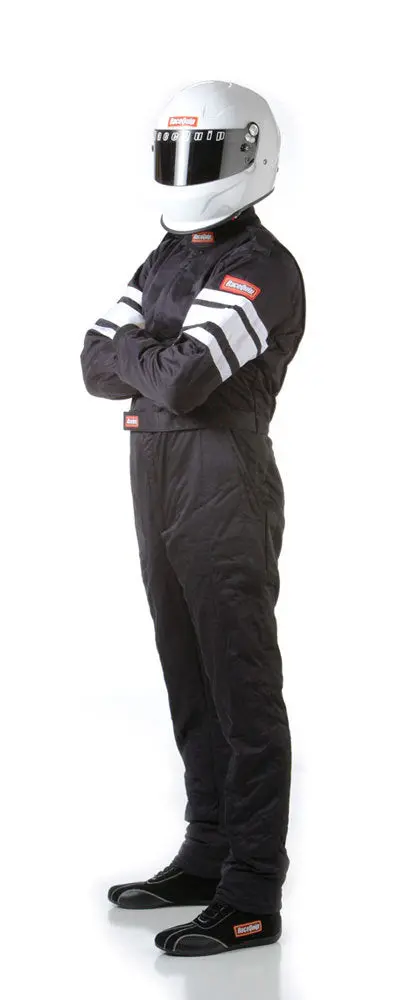 Racequip Multi-Layer Fire Racing Suit – Black, Medium Fit, Sfi 120003 Certified 1