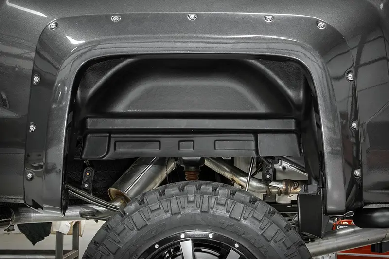 Rough Country Rear Wheel Well Liners – Custom-Fit Splash Guards For 2014–2018 Gmc Sierra 1500 & 2014–2019 Hd Models 1
