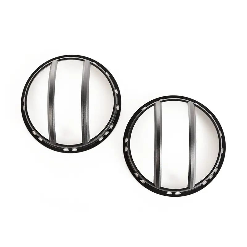 Rugged Ridge Euro-Style Headlight Guards – Black Pivotal Design (Pair) 1