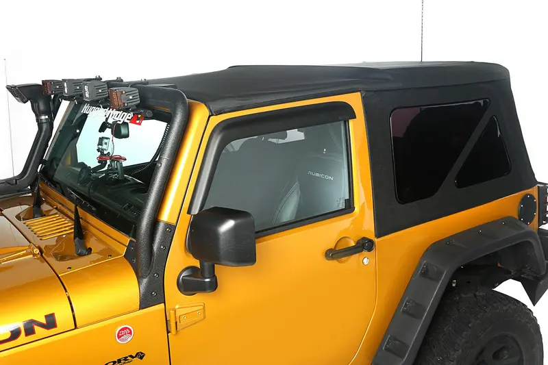 Rugged Ridge Soft Top With Tinted 30-Mil Windows – Sailcloth Black Diamond Finish 1