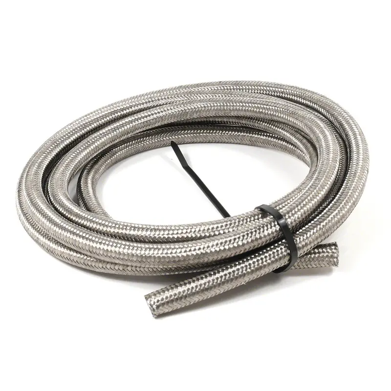 Speedfx 5320403 Performance Braided Stainless Steel Brake Or Fuel Hose – Flexible, High-Pressure Rated 1