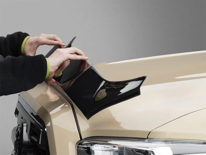Weathertech Hood Protector – Matte Black, Custom-Fit Deflector For Windshield Protection 1