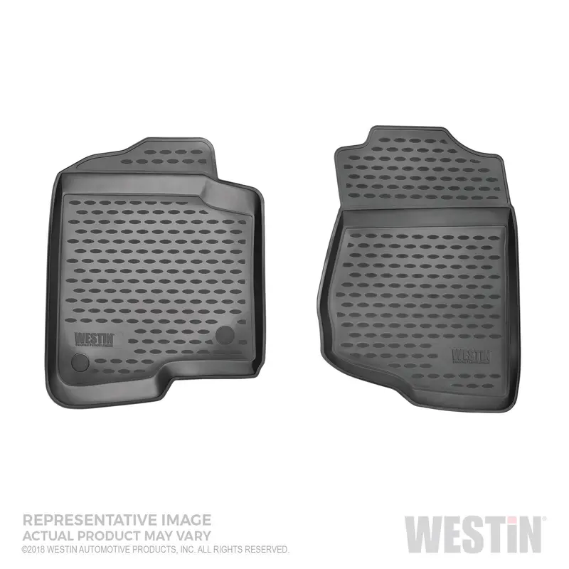 Westin Profile Floor Liners – 74-29-11005, 2-Piece Front Set, Durable Black Trim 1