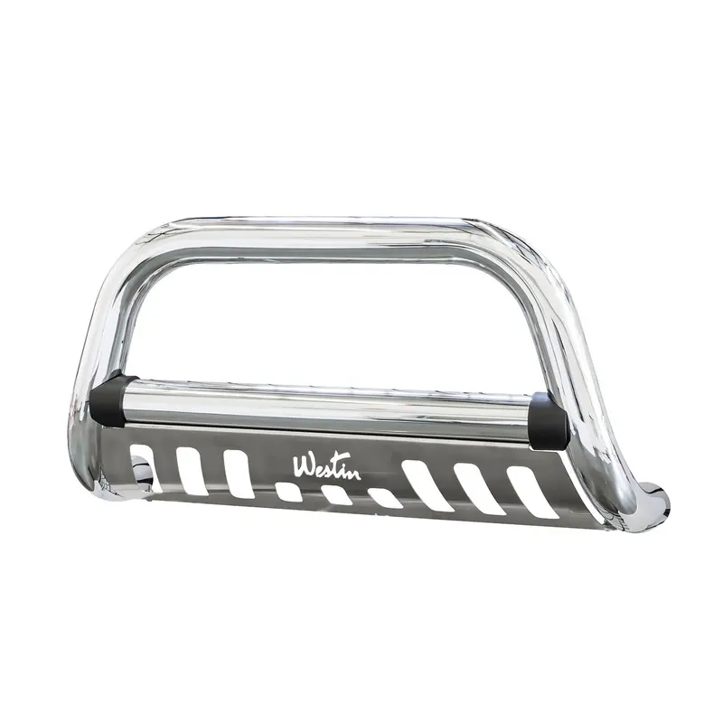 Westin Ultimate Chrome Stainless Steel Bull Bar – 3" Diameter, Bolt-On Installation 1